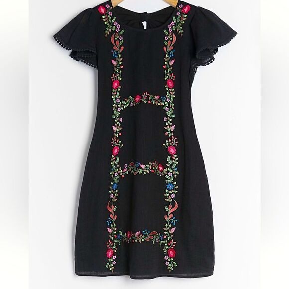 Ranna Gil Georgine embroidered mini dress - Picture 1 of 10